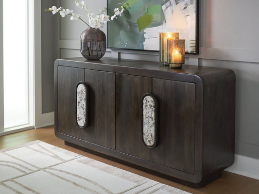Elliston - Espresso Brown - Accent Cabinet Accent Cabinets by Signature Design by Ashley® - Walls Furniture & Mattress