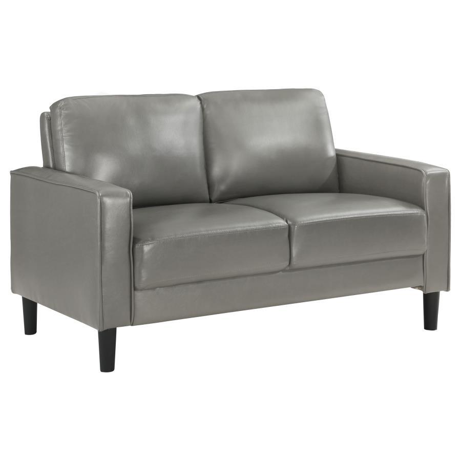 Ruth - Upholstered Track Arm Loveseat Stationary Loveseats by Coaster Fine Furniture - Walls Furniture & Mattress