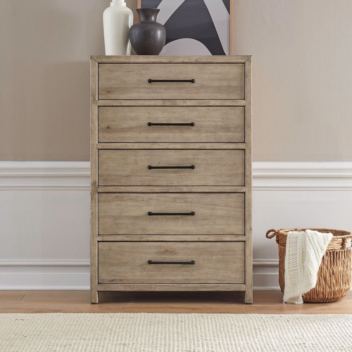 Proximity Place - 5 Drawer Chest - Brown Accent Chests by Liberty Furniture - Walls Furniture & Mattress
