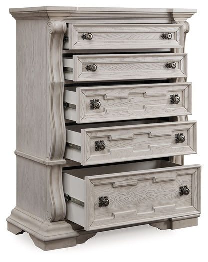 Bruchandi - Antique White - Five Drawer Chest Accent Chests by Signature Design by Ashley® - Walls Furniture & Mattress