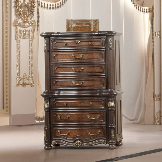 Bella Notte - 2 Piece Chest & Base And Top - Cherry Accent Chests by New Classic - Walls Furniture & Mattress