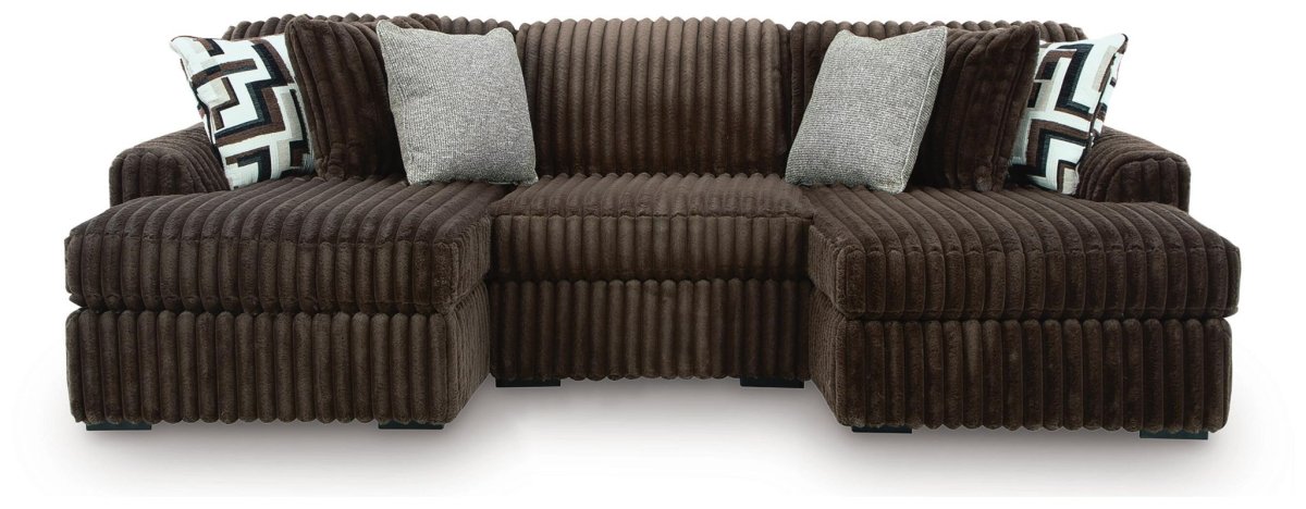 Midnight - Madness - Sectional Stationary Sectionals by Signature Design by Ashley® - Walls Furniture & Mattress