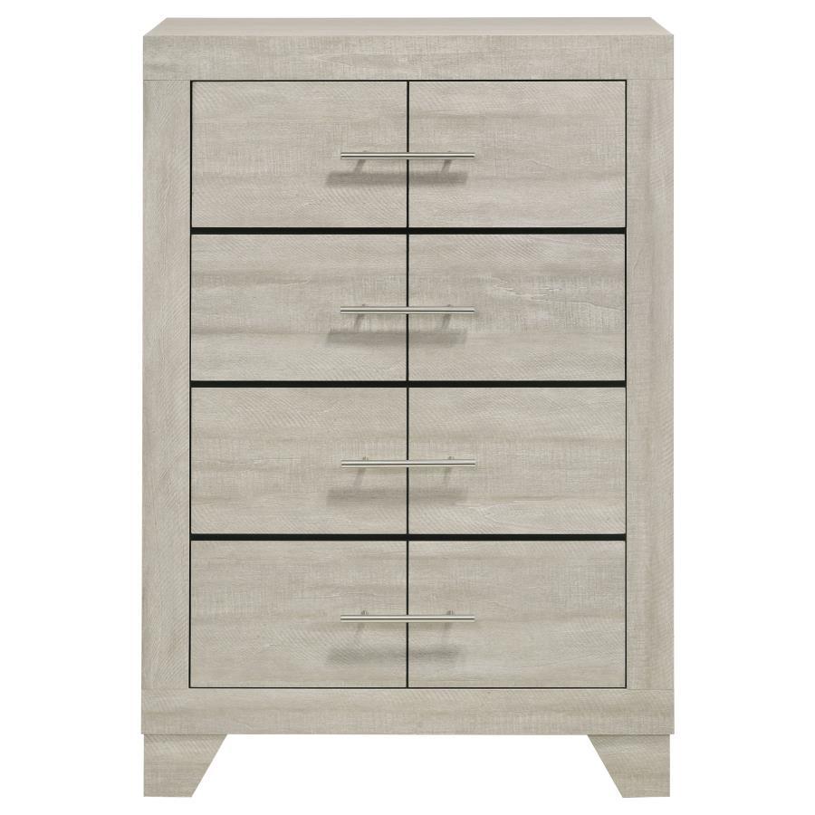 Trenton - 4 - Drawer Bedroom Chest Of Drawers - Rustic Cream Accent Chests by Coaster Fine Furniture - Walls Furniture & Mattress