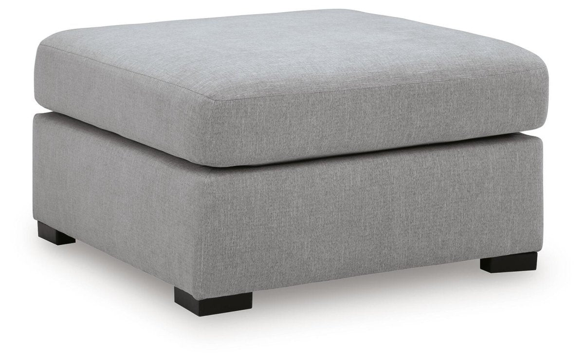 Lakepoint - Oversized Accent Ottoman - Nickel Accent Ottomans by Benchcraft® - Walls Furniture & Mattress