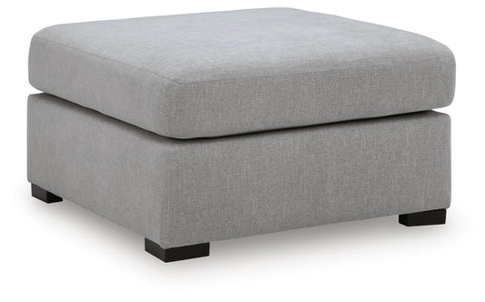 Lakepoint - Oversized Accent Ottoman - Nickel Accent Ottomans by Benchcraft® - Walls Furniture & Mattress