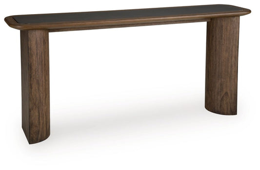 Dontayne - Sofa Table - Warm Brown Sofa Tables by Signature Design by Ashley® - Walls Furniture & Mattress