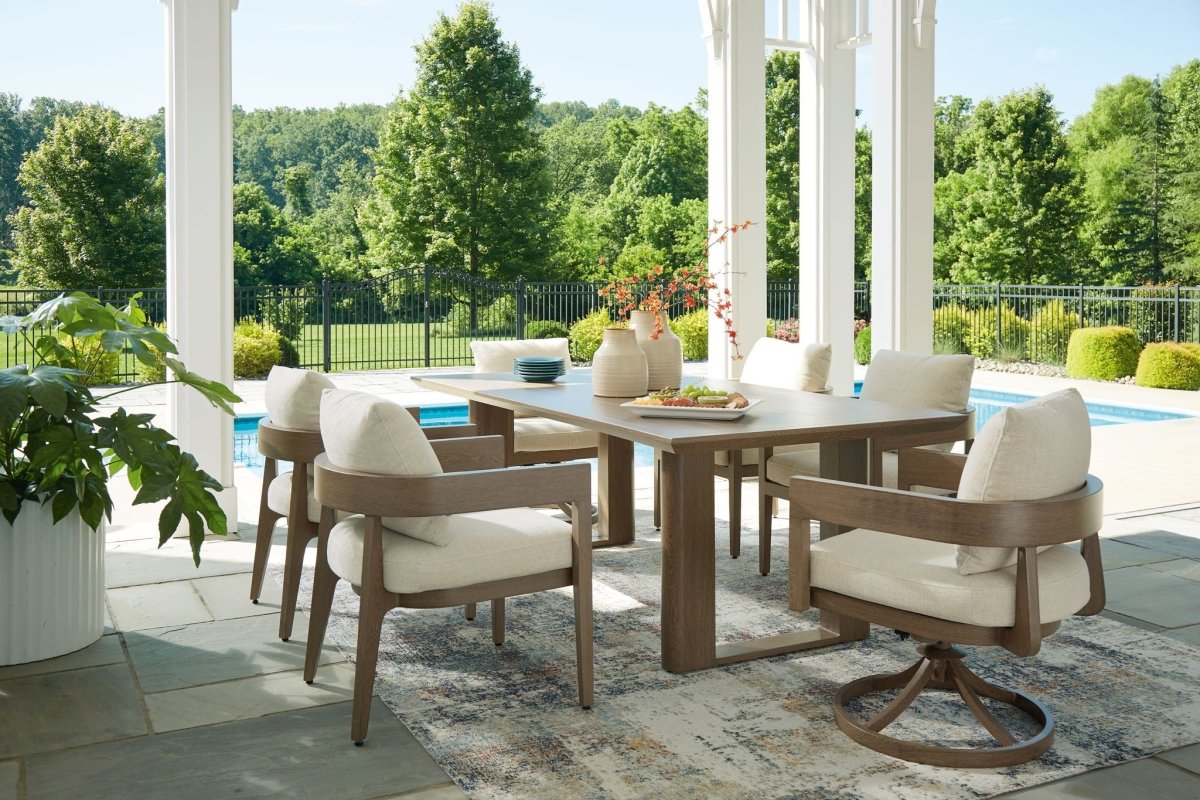 Serene Bay - Outdoor Dining Set 7 Piece Outdoor Sets by Signature Design by Ashley® - Walls Furniture & Mattress