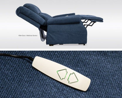TRIO TENACITY Vance Blue Heavy Duty Performance Fabric Lift Chair