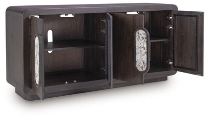 Elliston - Espresso Brown - Accent Cabinet Accent Cabinets by Signature Design by Ashley® - Walls Furniture & Mattress