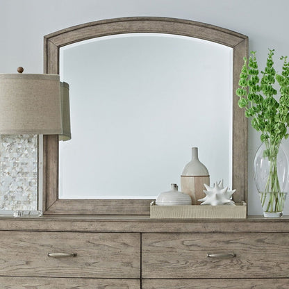 Avalon - Arched Mirror - Burnished Beige Arched Mirrors by Liberty Furniture - Walls Furniture & Mattress