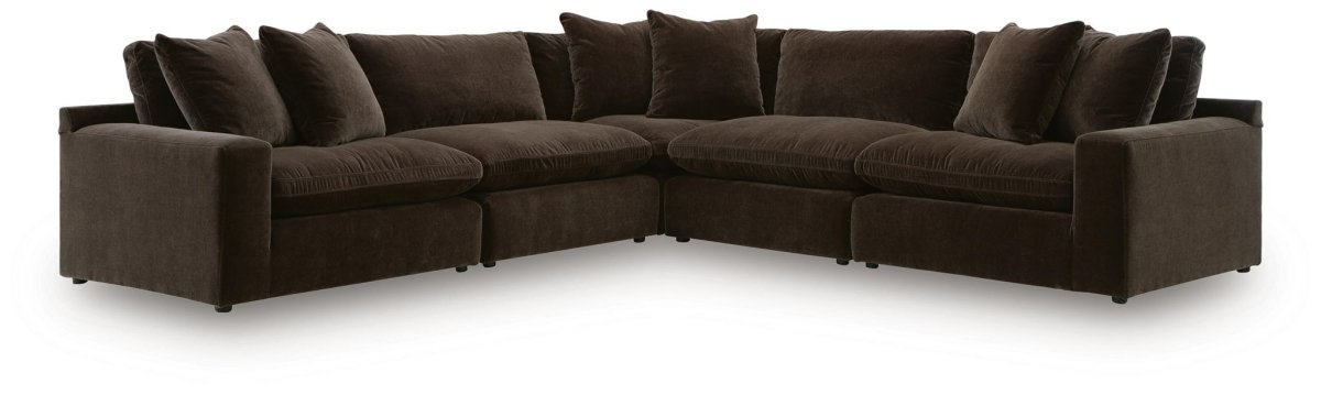 Maxton Heights - Sectional Stationary Sectionals by Benchcraft® - Walls Furniture & Mattress