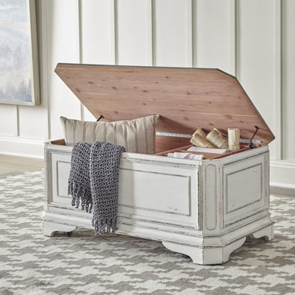 Magnolia Manor - Storage Trunk - White Storage Trunks by Liberty Furniture - Walls Furniture & Mattress