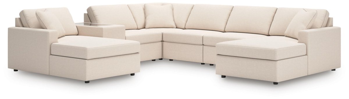 Modmax - Sectional - Oyster Stationary Sectionals by Signature Design by Ashley® - Walls Furniture & Mattress