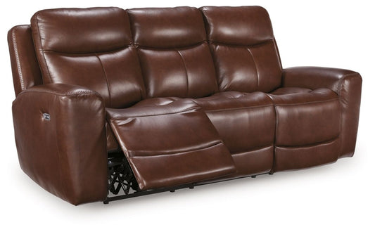 Bexhurst - 2 Pc. - Power Reclining Sofa And Loveseat - Mahogany Reclining Sofas & Loveseats by Signature Design by Ashley® - Walls Furniture & Mattress
