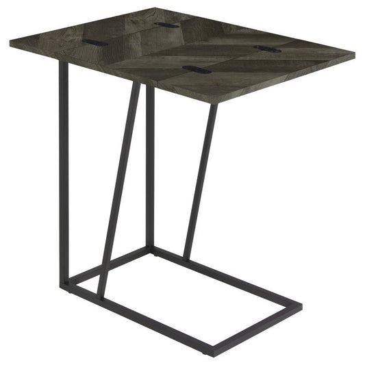 Carly - Expandable Engineered Wood C - Shaped Side Table Side Tables by CoasterEveryday - Walls Furniture & Mattress