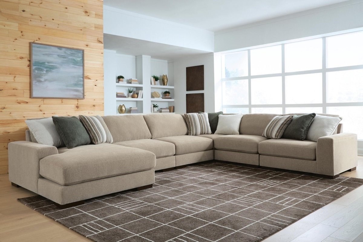 Linenhause - Sectional Stationary Sectionals by Benchcraft® - Walls Furniture & Mattress