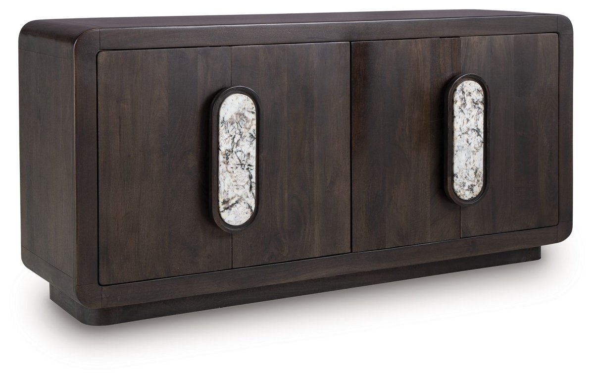 Elliston - Espresso Brown - Accent Cabinet Accent Cabinets by Signature Design by Ashley® - Walls Furniture & Mattress