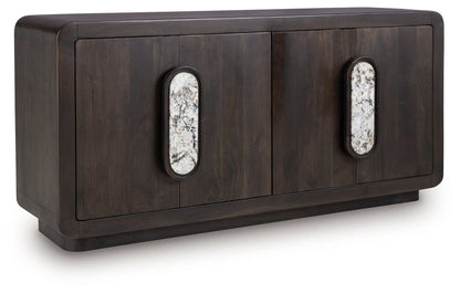 Elliston - Espresso Brown - Accent Cabinet Accent Cabinets by Signature Design by Ashley® - Walls Furniture & Mattress