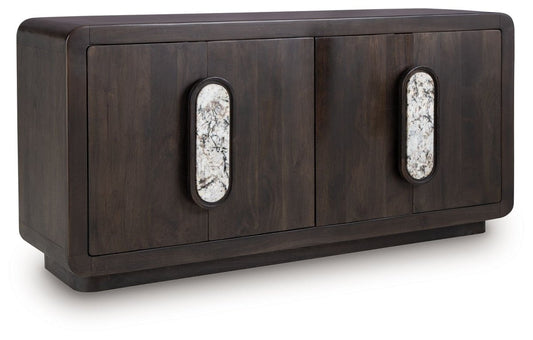 Elliston - Espresso Brown - Accent Cabinet Accent Cabinets by Signature Design by Ashley® - Walls Furniture & Mattress