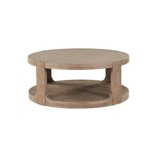 South Bend - Round Cocktail Table - Brown Cocktail Tables by Liberty Furniture - Walls Furniture & Mattress