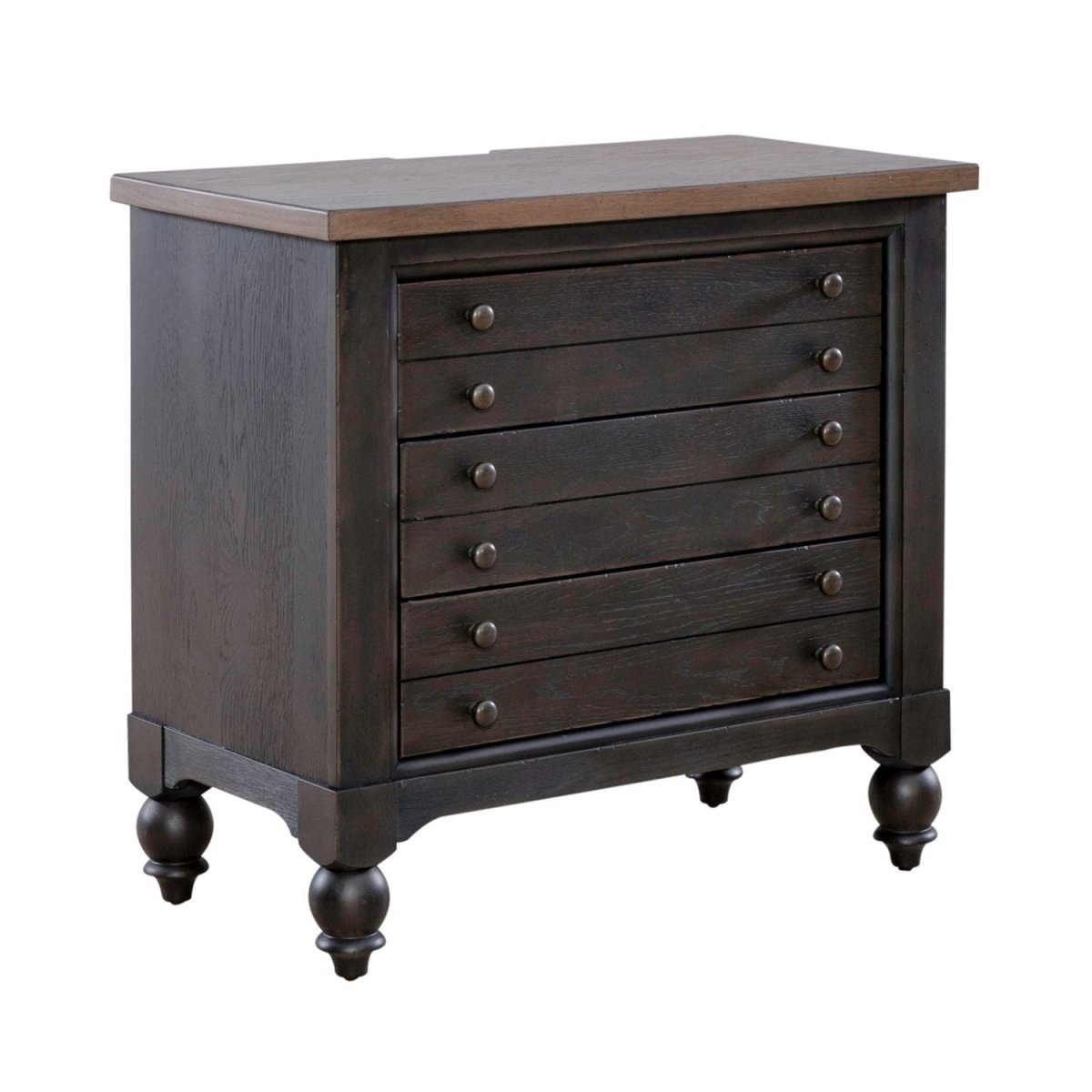 Americana Farmhouse - Bedside Chest With Charging Station Bedside Chests by Liberty Furniture - Walls Furniture & Mattress