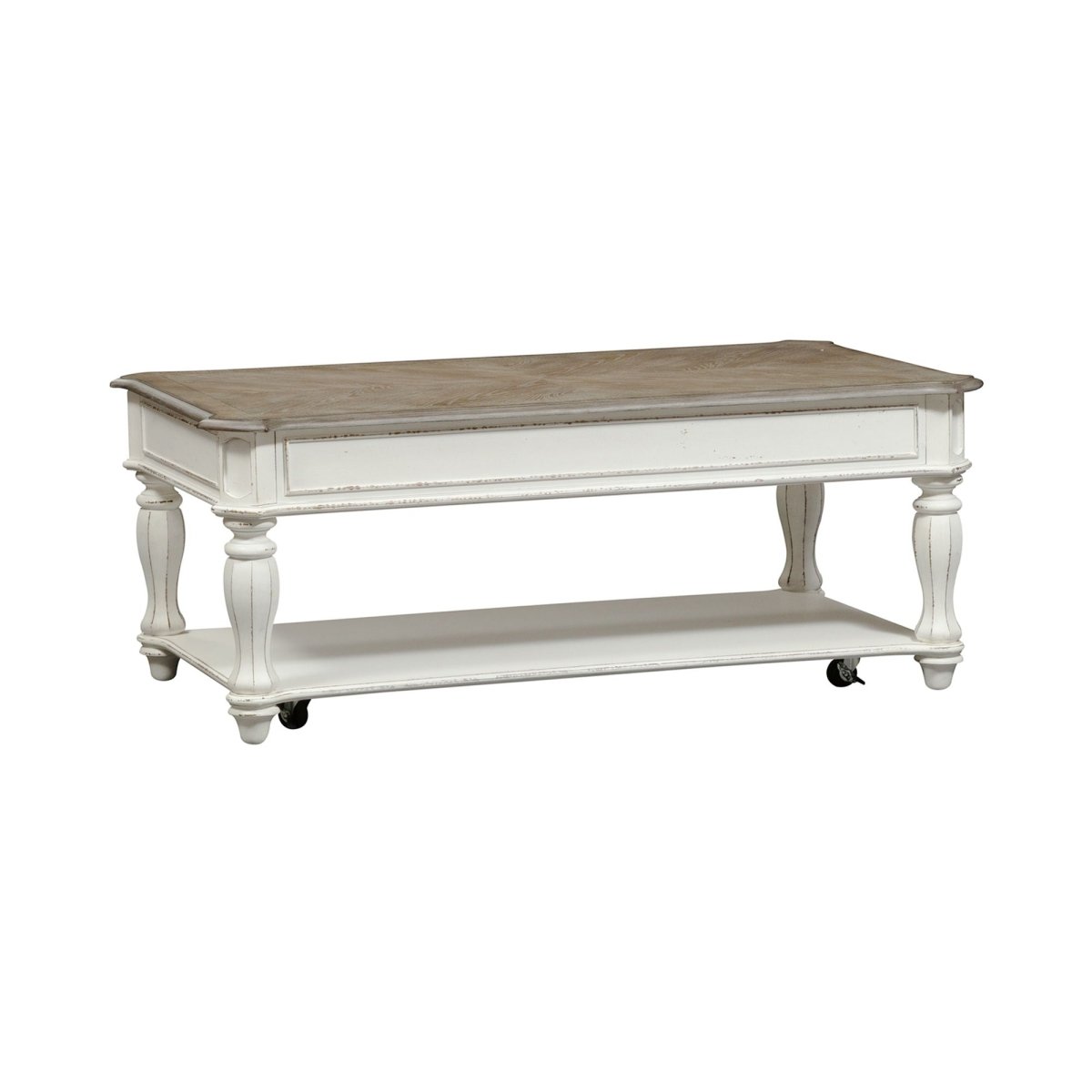 Magnolia Manor - Lift Top Cocktail Table - White Cocktail Tables by Liberty Furniture - Walls Furniture & Mattress
