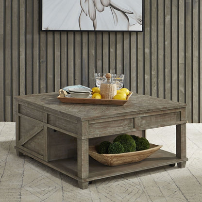 Parkland Falls - Square Lift Top Cocktail Table - Light Brown Cocktail Tables by Liberty Furniture - Walls Furniture & Mattress