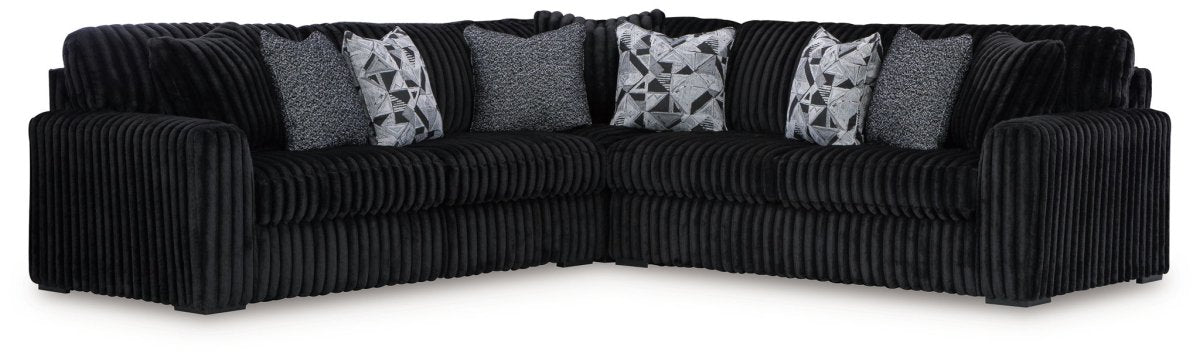 Midnight - Madness - Sectional Set 4 Piece Living Room Sets by Signature Design by Ashley® - Walls Furniture & Mattress