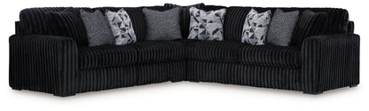 Midnight - Madness - Sectional Set 4 Piece Living Room Sets by Signature Design by Ashley® - Walls Furniture & Mattress