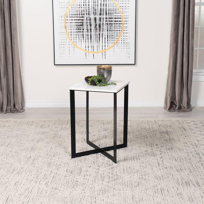 Tobin - Square Marble Top Table End Tables by Coaster Fine Furniture - Walls Furniture & Mattress