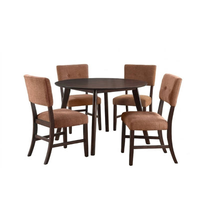 Tioga - 47" Round Dining Table Set 5 Piece Dining Room Sets by New Classic - Walls Furniture & Mattress