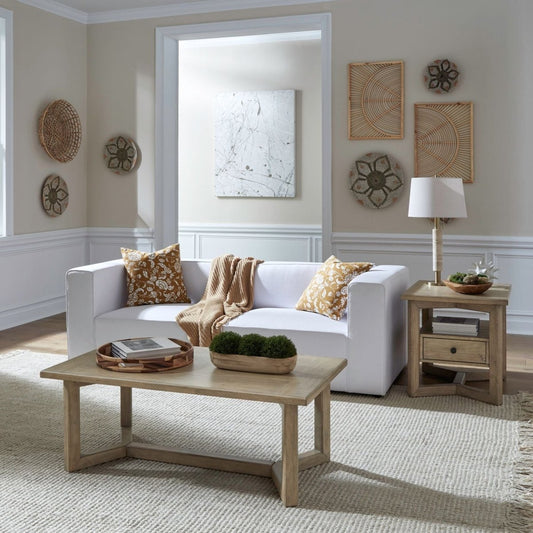 Proximity Place - 3 Piece Table Set - Barley Buff Table Sets by Liberty Furniture - Walls Furniture & Mattress
