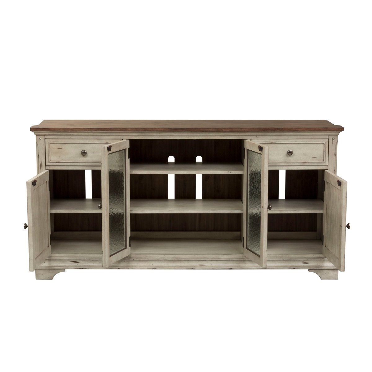 Morgan Creek - Entertainment TV Stand - White TV Stands by Liberty Furniture - Walls Furniture & Mattress