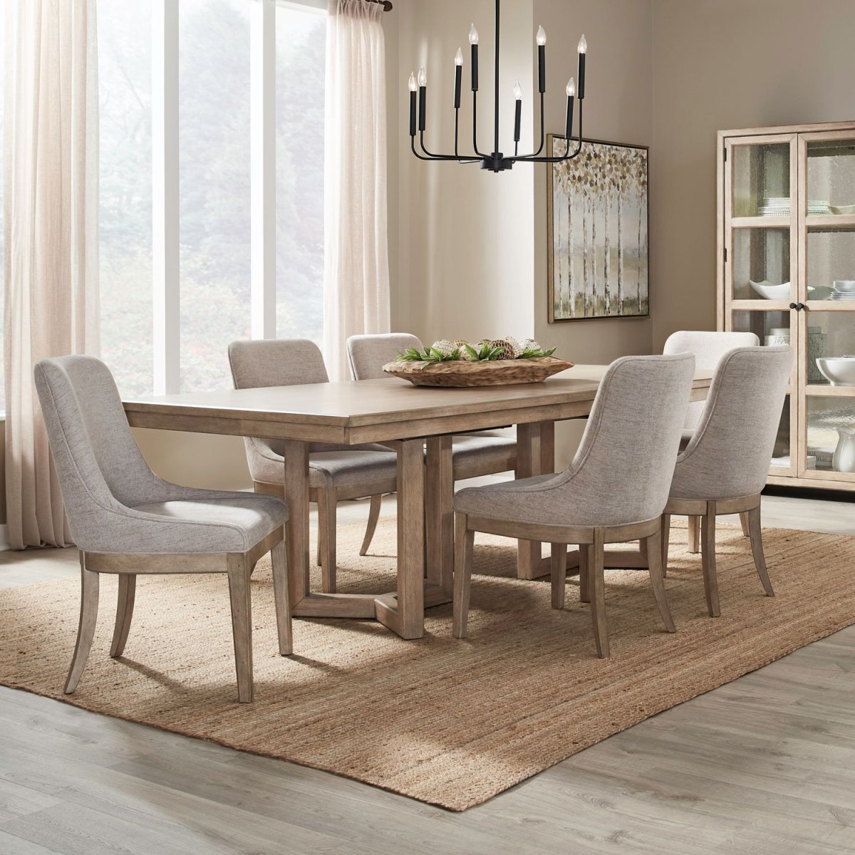 Proximity Place - Double Pedestal Table Set 5 Piece Dining Room Sets by Liberty Furniture - Walls Furniture & Mattress