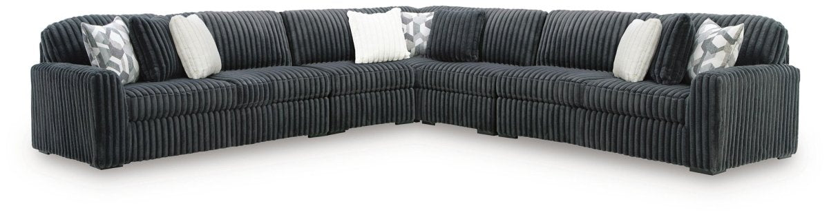 Midnight - Madness - Sectional Stationary Sectionals by Signature Design by Ashley® - Walls Furniture & Mattress