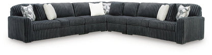 Midnight - Madness - Sectional Stationary Sectionals by Signature Design by Ashley® - Walls Furniture & Mattress