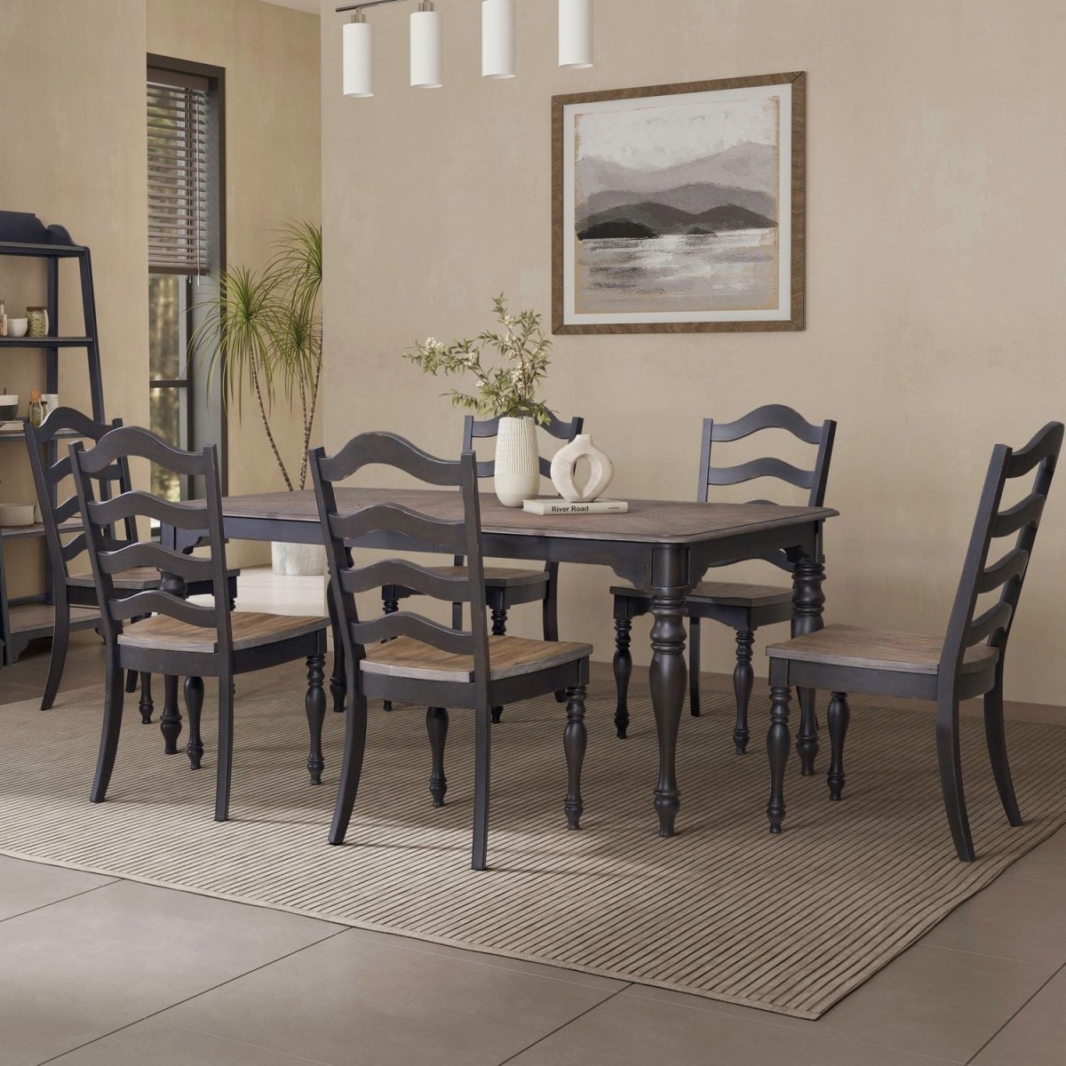 Magnolia Manor - Leg Table Set 5 Piece Dining Room Sets by Liberty Furniture - Walls Furniture & Mattress
