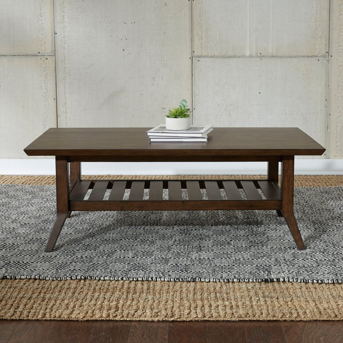 Ventura Blvd - 3 Piece Table Set (1 Cocktail Table 2 Round End Tables) - Dark Brown Table Sets by Liberty Furniture - Walls Furniture & Mattress