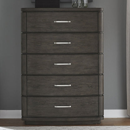 Cascade Falls - 5 Drawer Chest - Satin Espresso Accent Chests by Liberty Furniture - Walls Furniture & Mattress