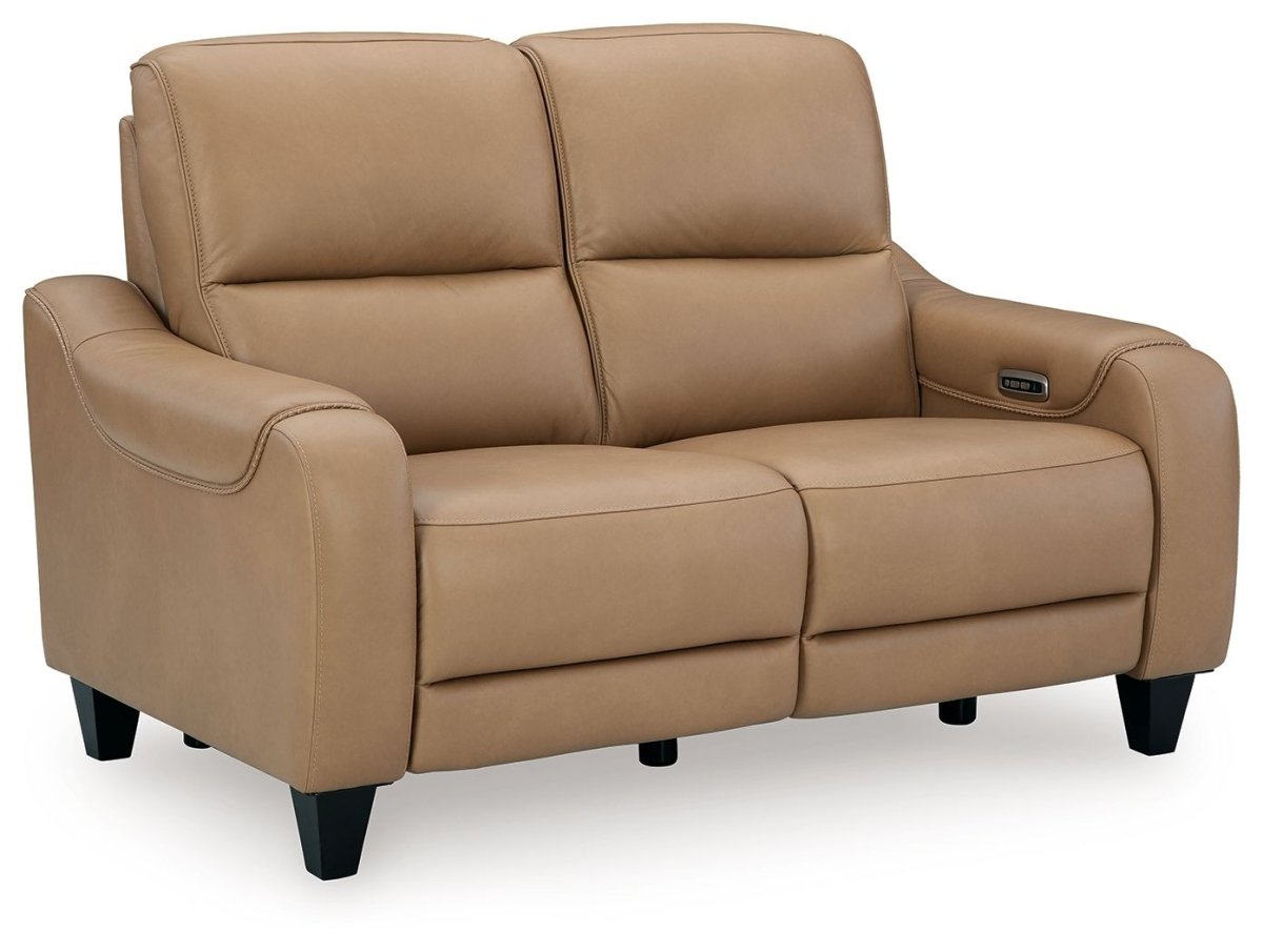 Mosswell - Power Reclining Loveseat With Adj Headrest - Toffee Reclining Loveseats by Ashley® - Walls Furniture & Mattress