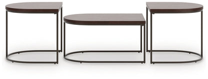 Vanmore - Dark Brown - Occasional Table Set (Set of 3) Table Sets by Signature Design by Ashley® - Walls Furniture & Mattress