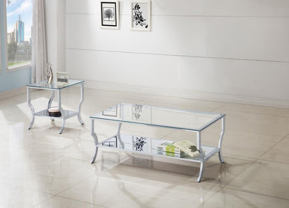 Saide - Glass Top Coffee And End Table Set Table Sets by Coaster Fine Furniture - Walls Furniture & Mattress
