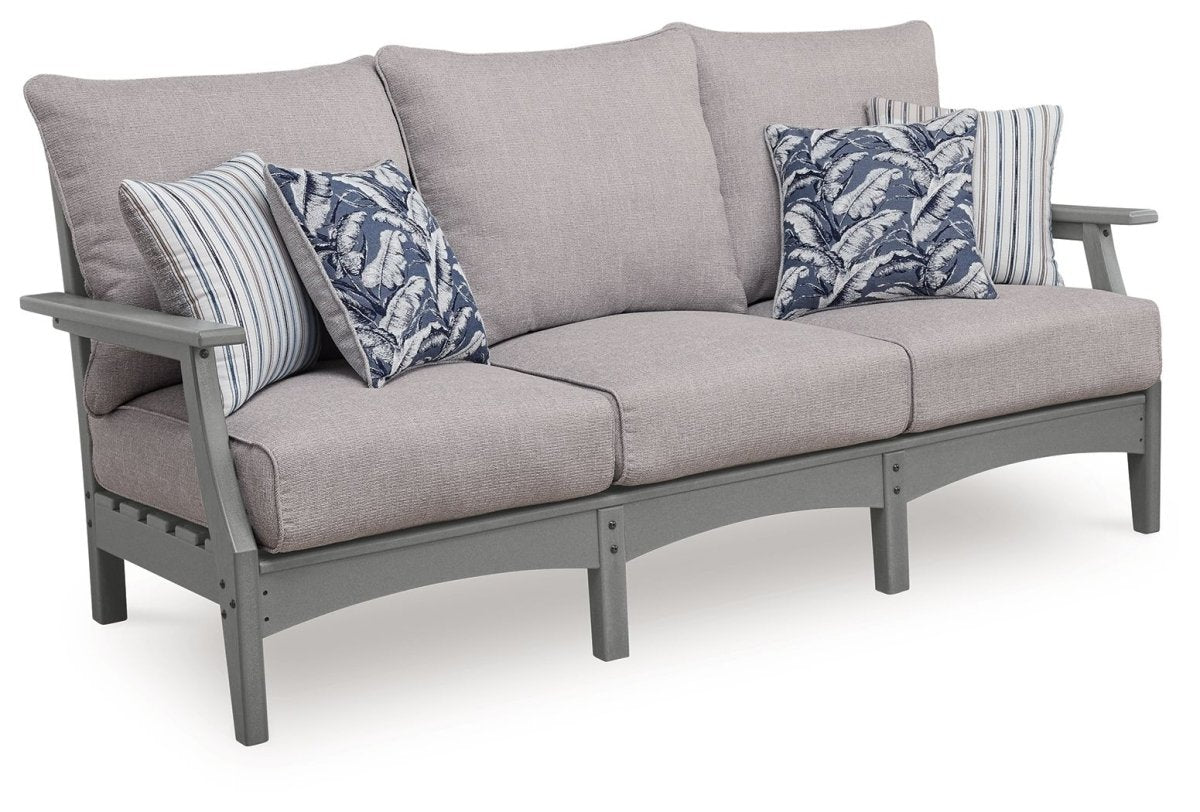 Cove Beach - Sofa With Cushion - Gray Sofas by Signature Design by Ashley® - Walls Furniture & Mattress