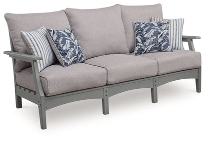 Cove Beach - Sofa With Cushion - Gray Sofas by Signature Design by Ashley® - Walls Furniture & Mattress