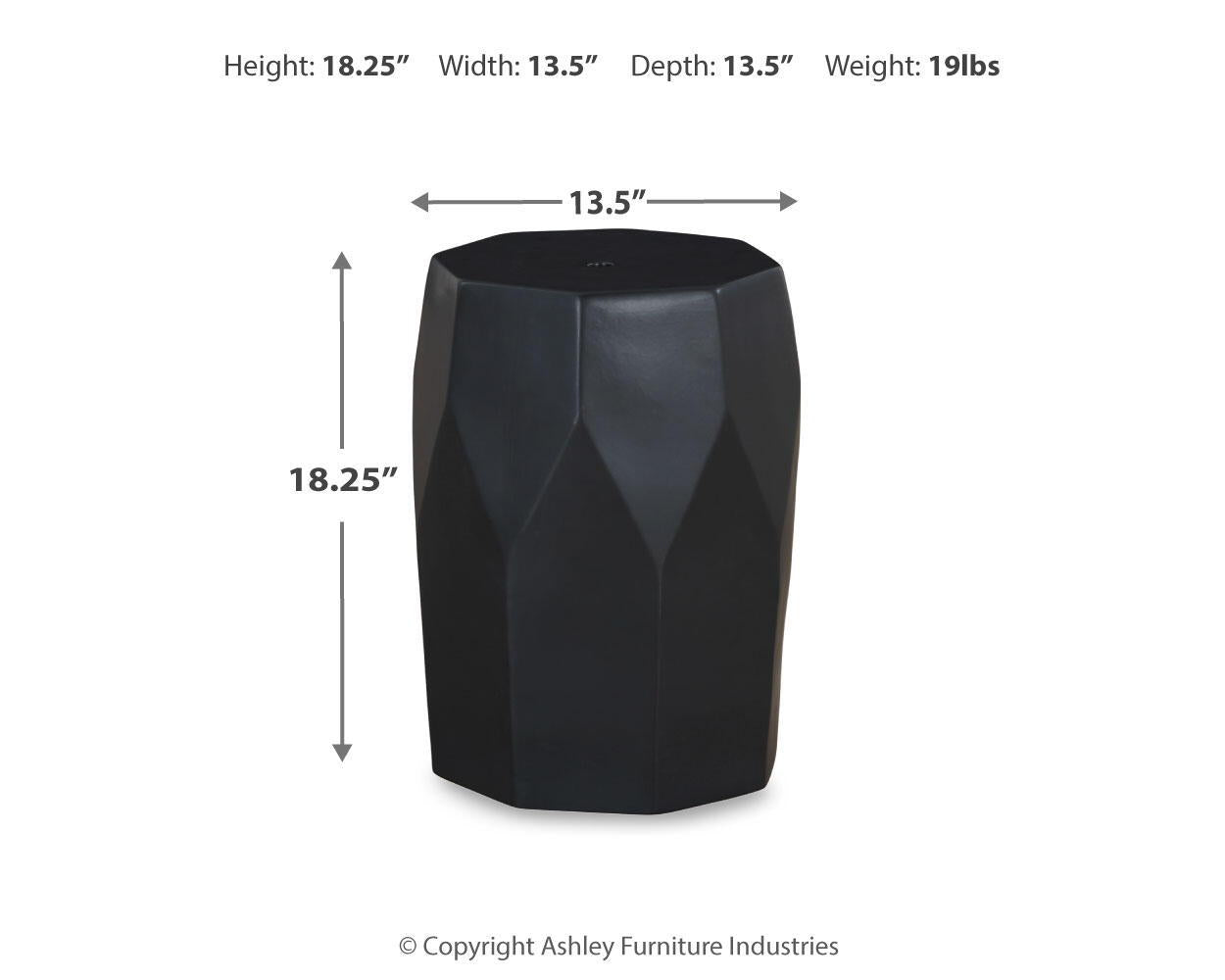 Rhysworth - Stool - Black Accent Stools by Signature Design by Ashley® - Walls Furniture & Mattress
