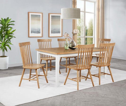 Andrews - Rectangular Dining Set 7 Piece Dining Room Sets by Coaster Fine Furniture - Walls Furniture & Mattress