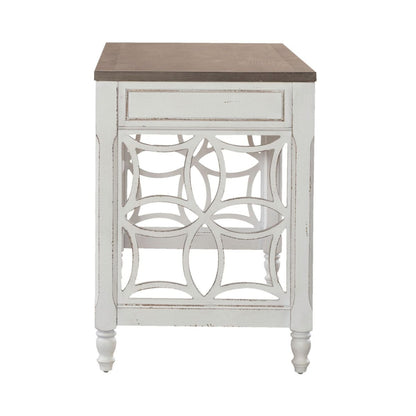 Magnolia Manor - L Writing Desk - Antique White Writing Desks by Liberty Furniture - Walls Furniture & Mattress