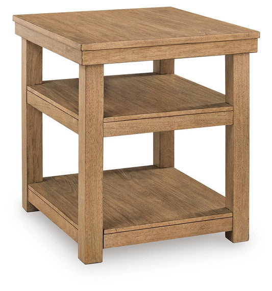 Wittenmyer - Rectangular End Table - Natural / Black End Tables by Signature Design by Ashley® - Walls Furniture & Mattress