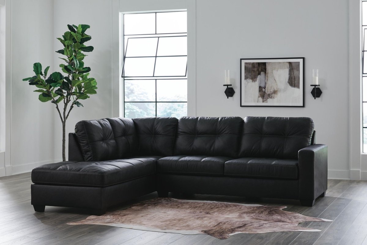 Barlin Mills - Sectional Stationary Sectionals by Benchcraft® - Walls Furniture & Mattress