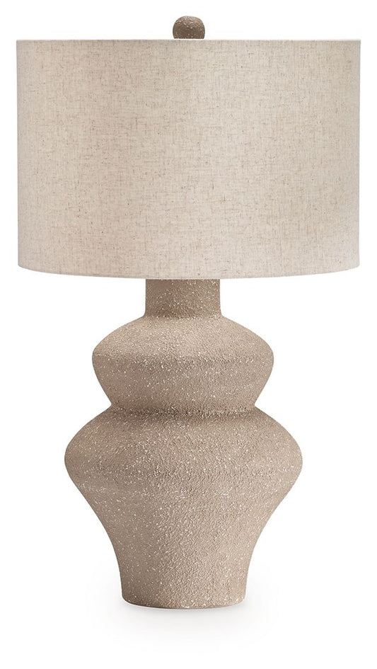 Jossleigh - Beige - Metal Table Lamp Table Lamps by Signature Design by Ashley® - Walls Furniture & Mattress